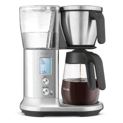 Product shot of Breville Precision Brewer Glass Carafe with coffee BDC400BSS