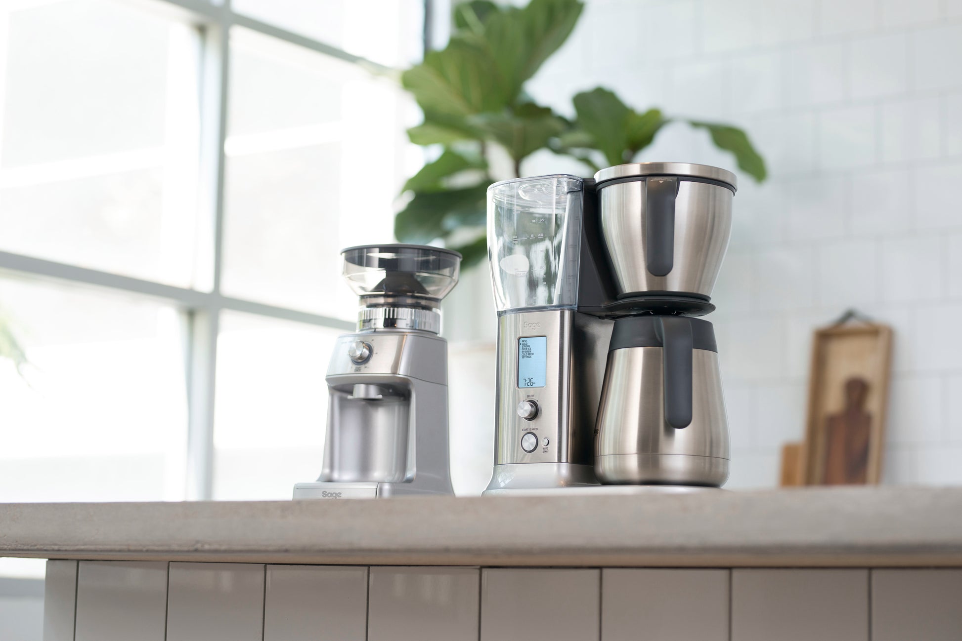 Lifestyle shot of Breville Precision Brewer Thermal Carafe BDC450BSS