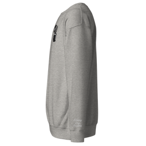 Barking Mug Sweatshirt Grey Side Vew